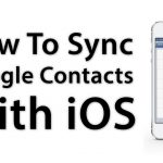 How to sync contacts on Google using an iPhone