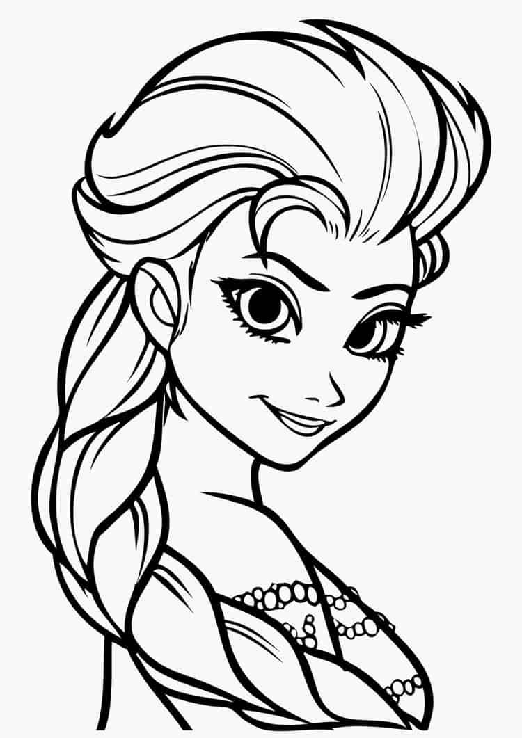 Elsa Coloring Pages For Kids