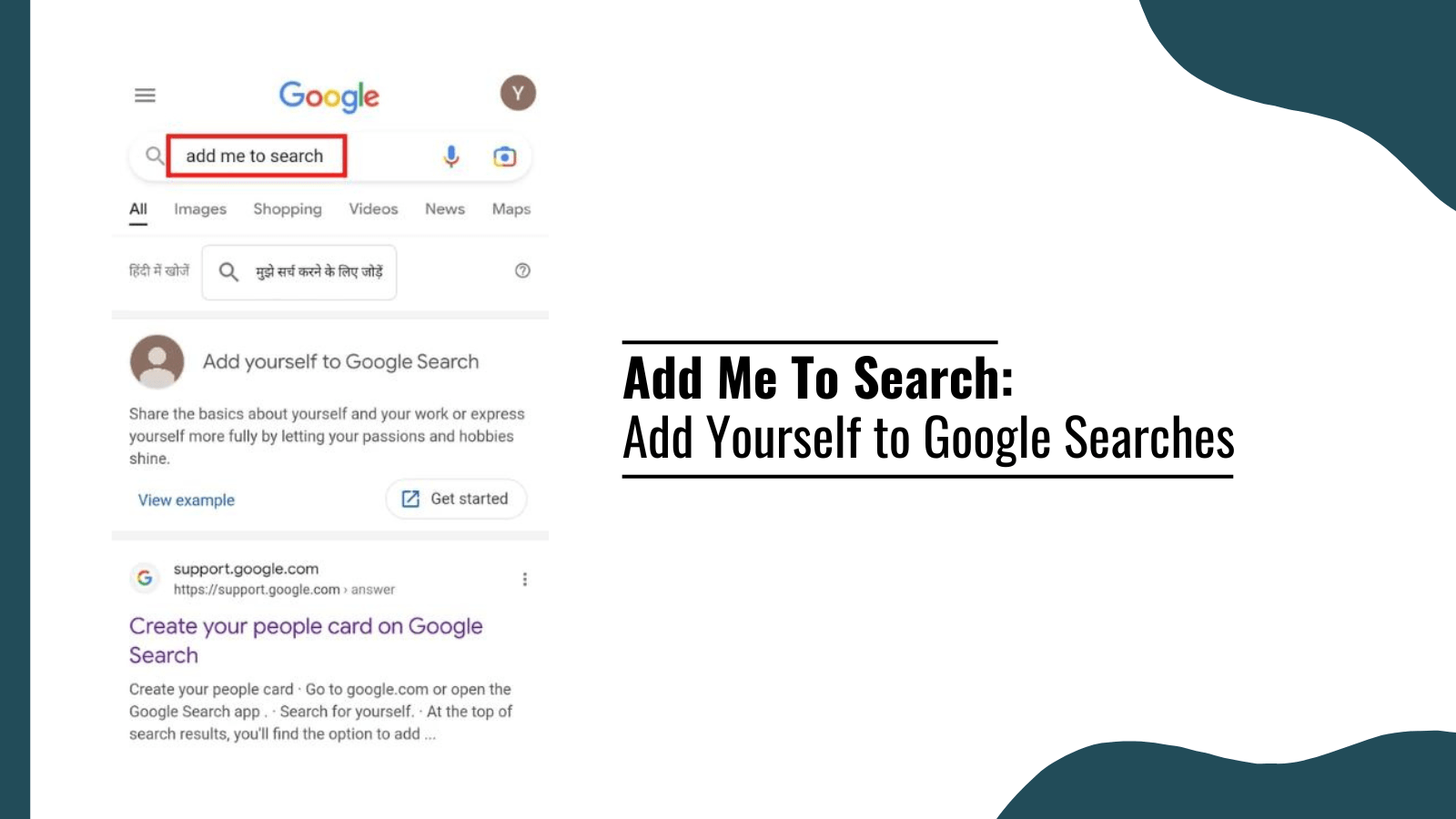 Add Me To Search: Add Yourself to Google Searches